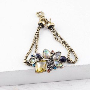 3x Boho Gold Floral Vintage Bracelets